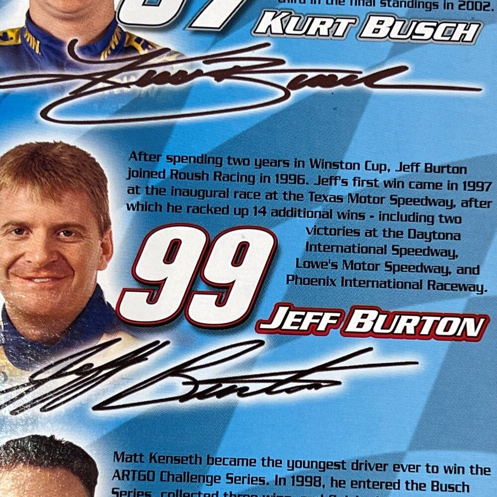 Jeff Burton #99 Roush Racing 3 inch Bobblehead Doll in Original Box - Picture 3 of 6